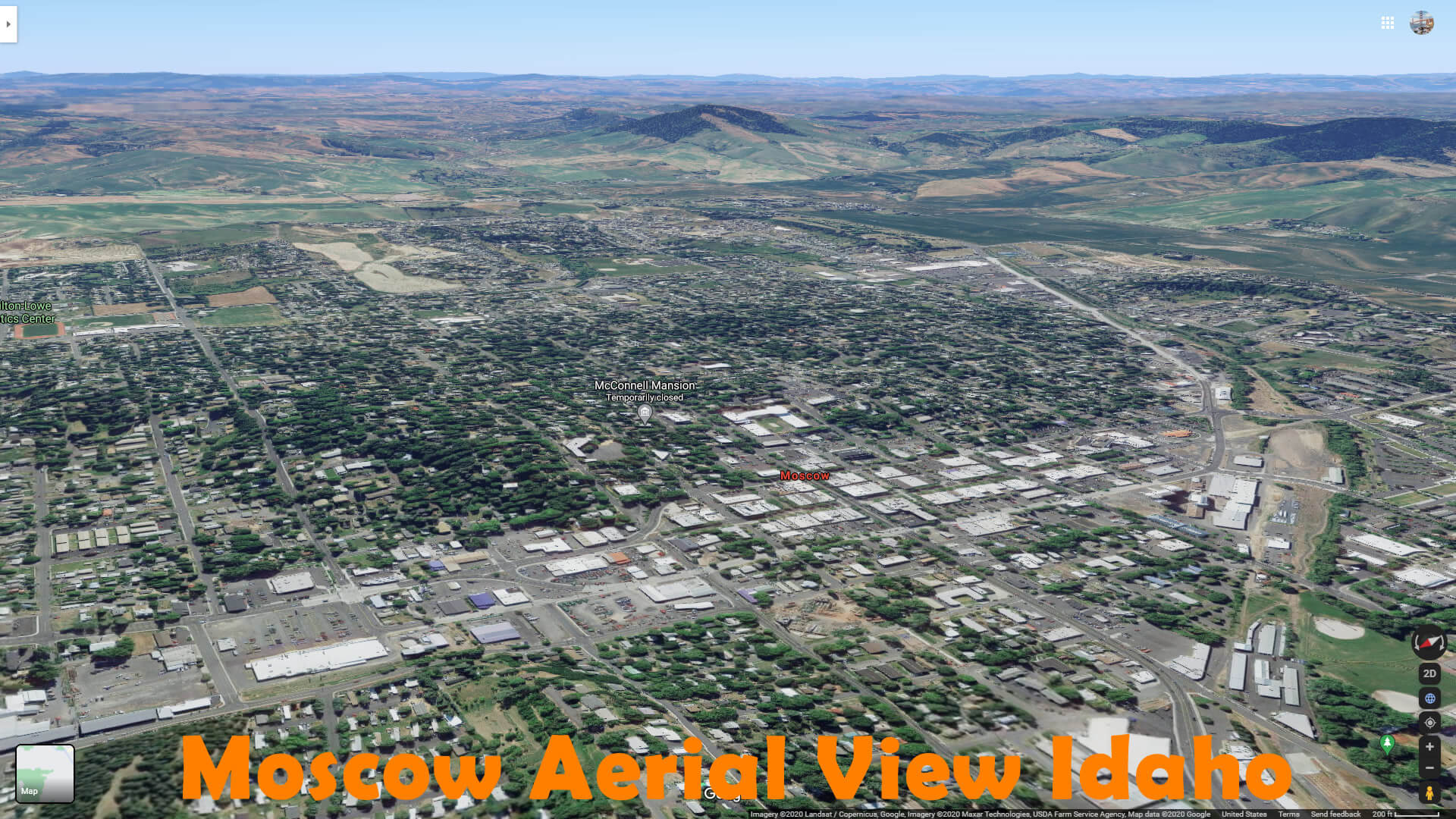 Moscow Aerial View Idaho